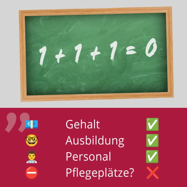 Die Probleme in der Pflege? Angeblich:

1️⃣ Zu wenig Personal

2️⃣ Schlechte Bezahlung

3️⃣ Unattraktive Ausbildung

 

Was ist seitdem passiert?

↗️ Gehälter enorm gestiegen

🧑‍🔬 Ausbildung reformiert

📈 Personal auf Rekordniveau

 

Und was fehlt noch immer?

❌ Pflegeplätze.

 

Warum?

Weil Politik und Verwaltung der Pflege misstrauen – den Fachkräften genauso wie den Einrichtungen.

Sie setzen auf Kontrolle statt auf Vertrauen.

Dabei zeigt die Pflege jeden Tag, was sie kann – wenn man sie lässt.

 

Unsere Forderung:

✔ Fachkräfte brauchen Freiheit statt Fesseln.

✔ Unternehmen brauchen Raum zum Gestalten.

#Pflege #Pflegepolitik #Pflegekrise #AGVP #Fachkräftemangel #Versorgungssicherheit
